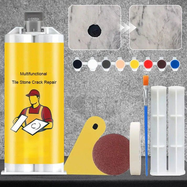 Kit profesional de reparație pentru gresie, faianță și plăci ceramice